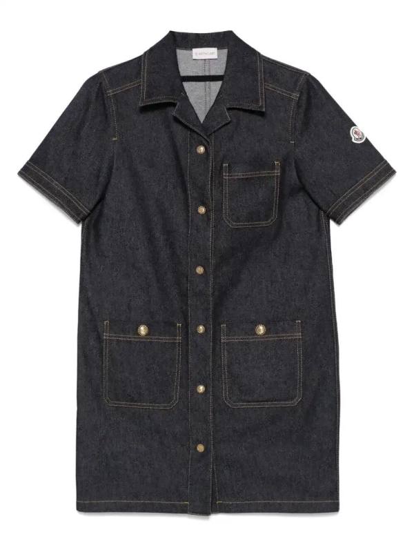 denim mini dress
