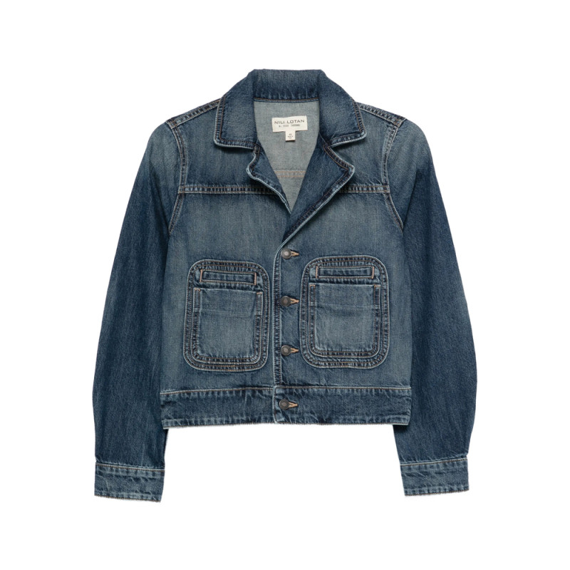 Nili Lotan Patch-pocket Denim Jacket