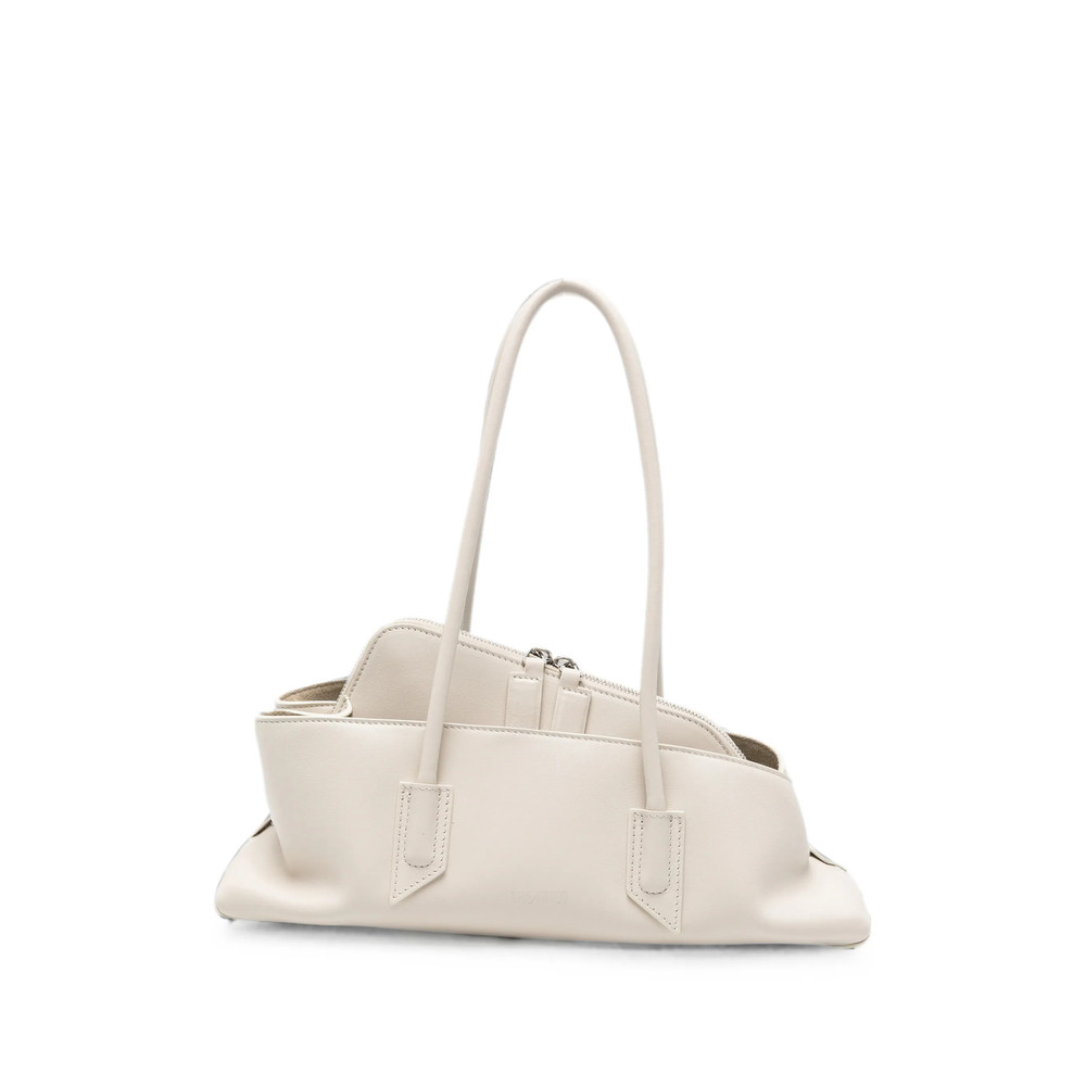 The Attico Small La Passeggiata Leather Shoulder Bag