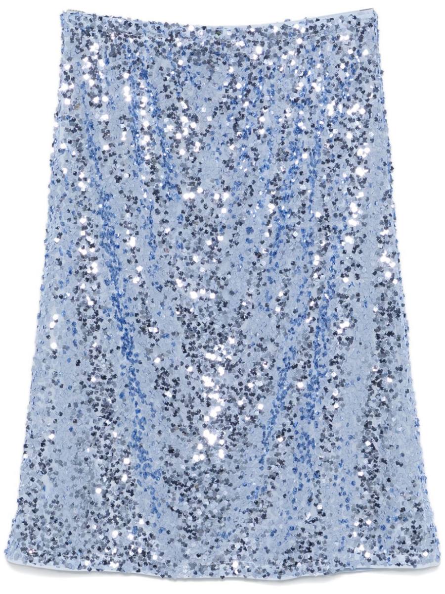 sequinned midi skirt