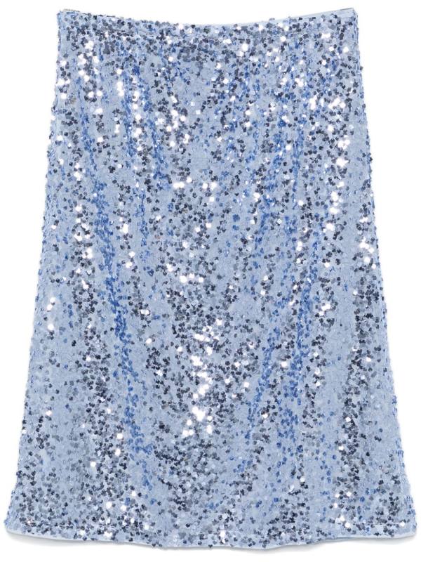 sequinned midi skirt