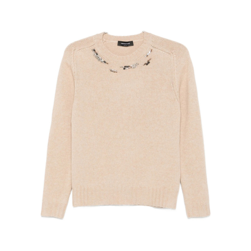 Fabiana Filippi Sequin-embellished Crew-neck Sweater