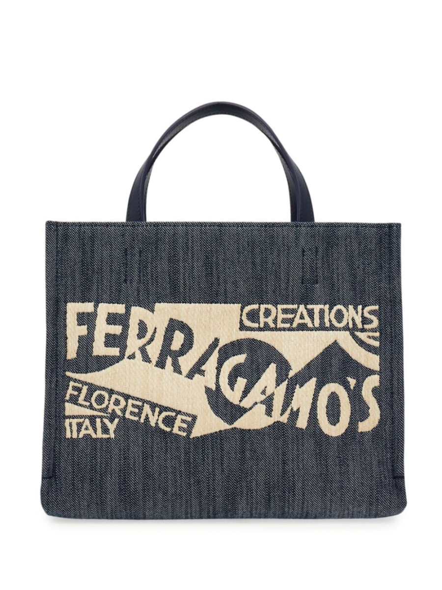 small Venna-jacquard tote bag
