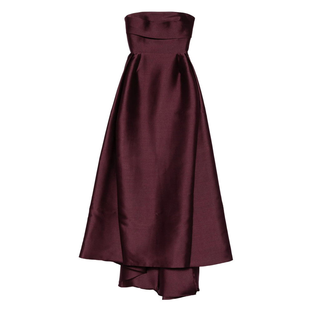 Solace London Tiffany Strapless Asymmetric Maxi Dress