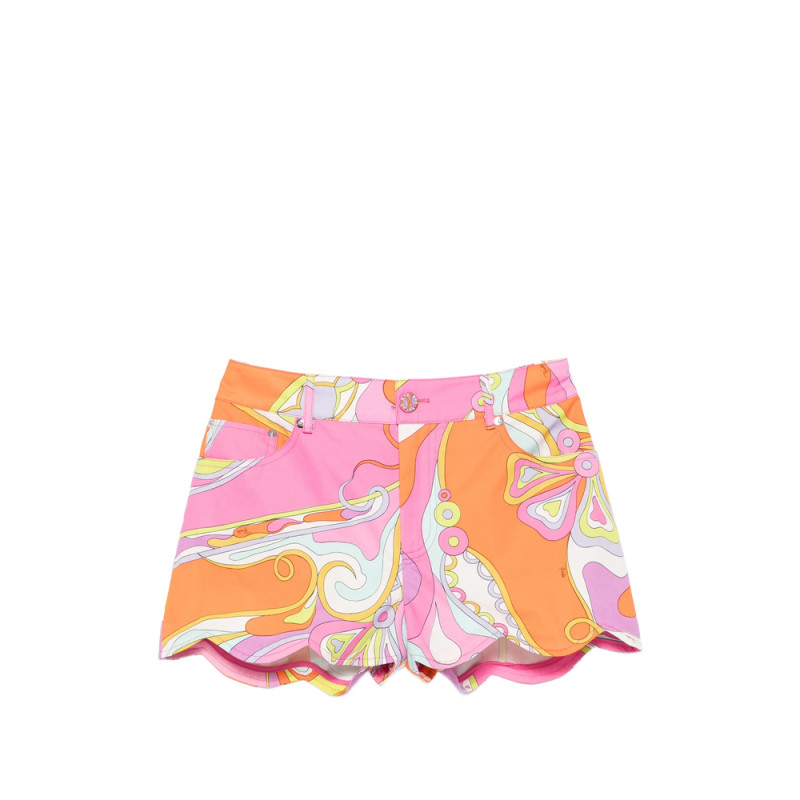 Pucci Iride-print Scalloped Shorts