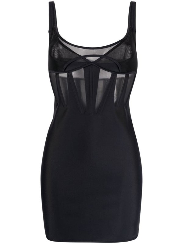 panelled corset minidress