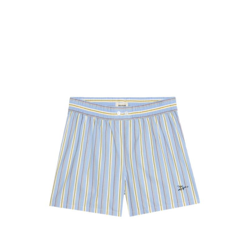 Zadig & Voltaire Striped Logo Shorts