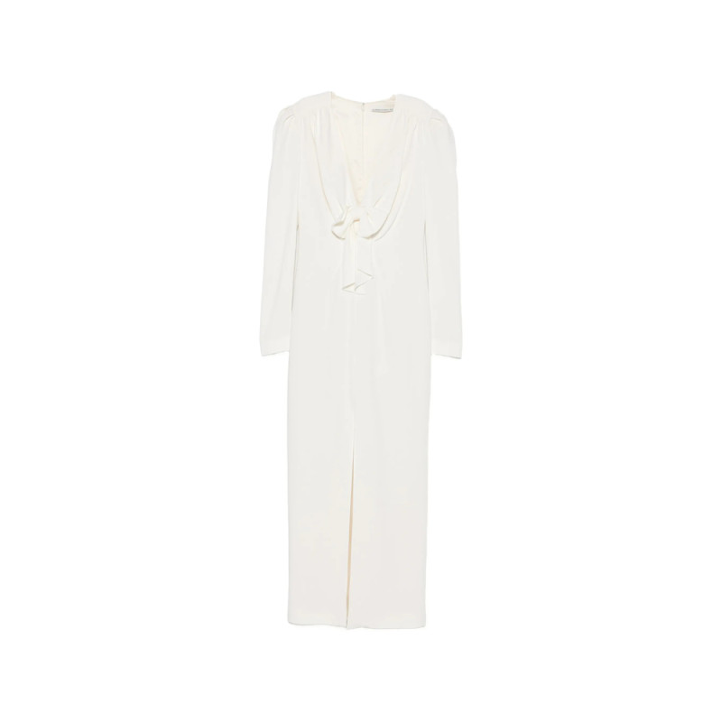 Alessandra Rich Bow-detail Puff-shoulder Dress