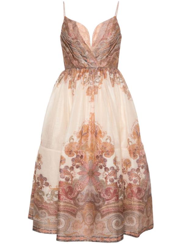 Illustration midi dress