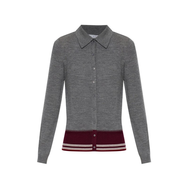 Iro Miel Striped-trim Button-down Shirt