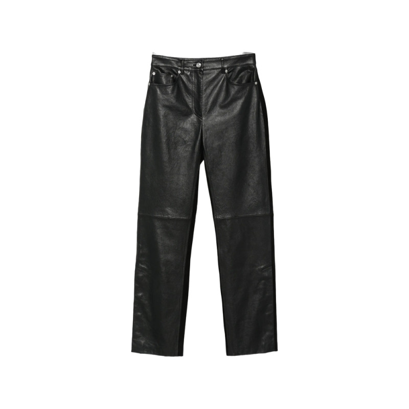 Sportmax Crespo Leather Panelled Trousers