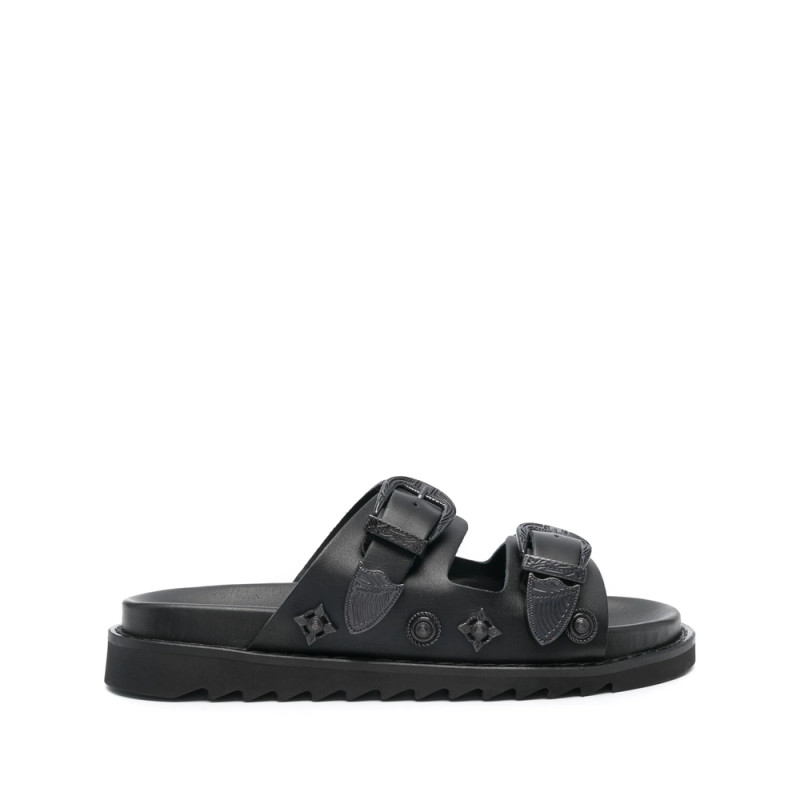 Toga Pulla Stud-embellished Leather Slides