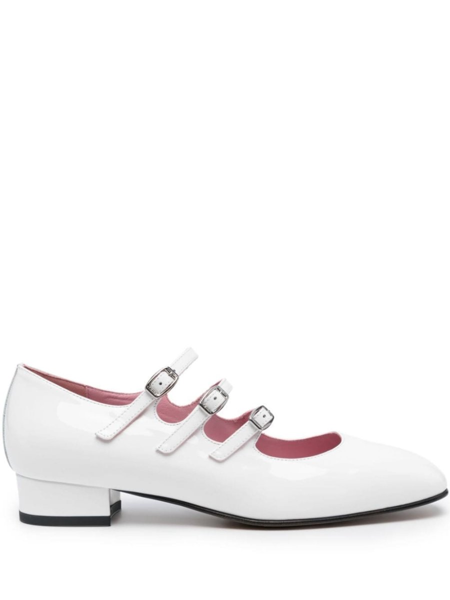 Ariana 35mm buckled leather pumps