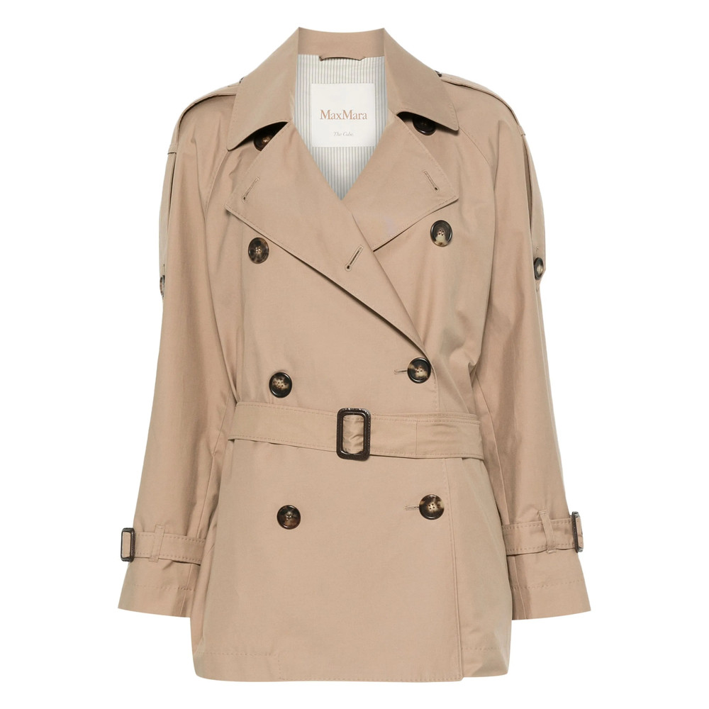 Max Mara The Cube Belted Double-breasted Coat
