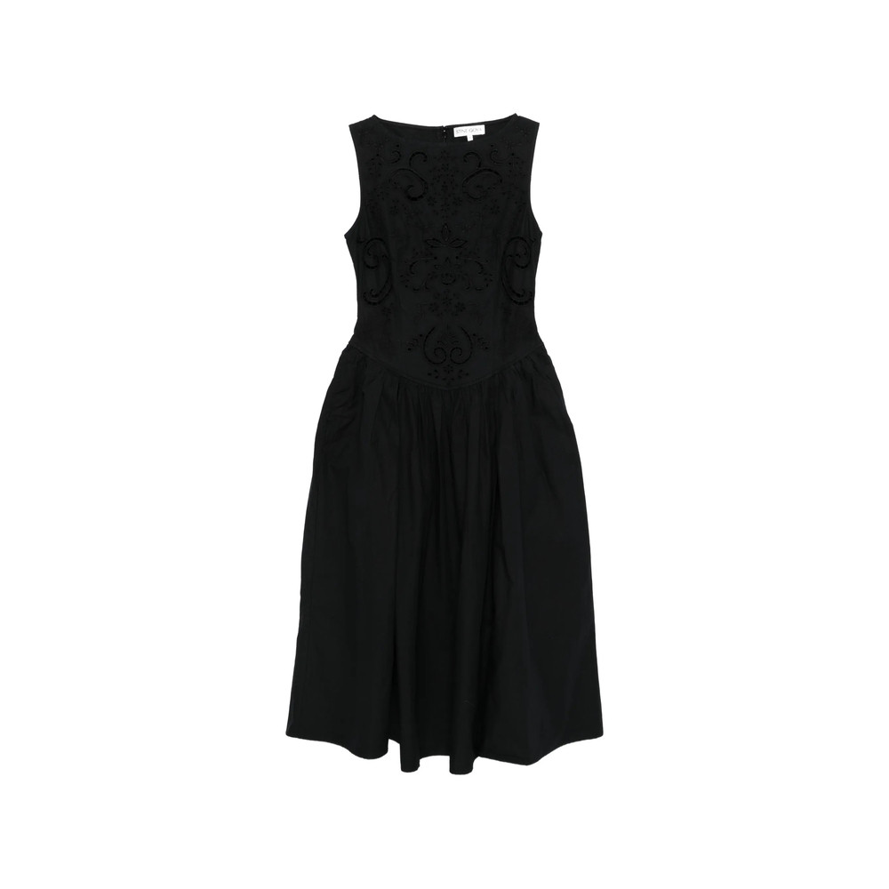 Stine Goya Floral-embroidered Midi Dress