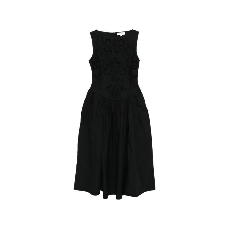 Stine Goya Floral-embroidered Midi Dress