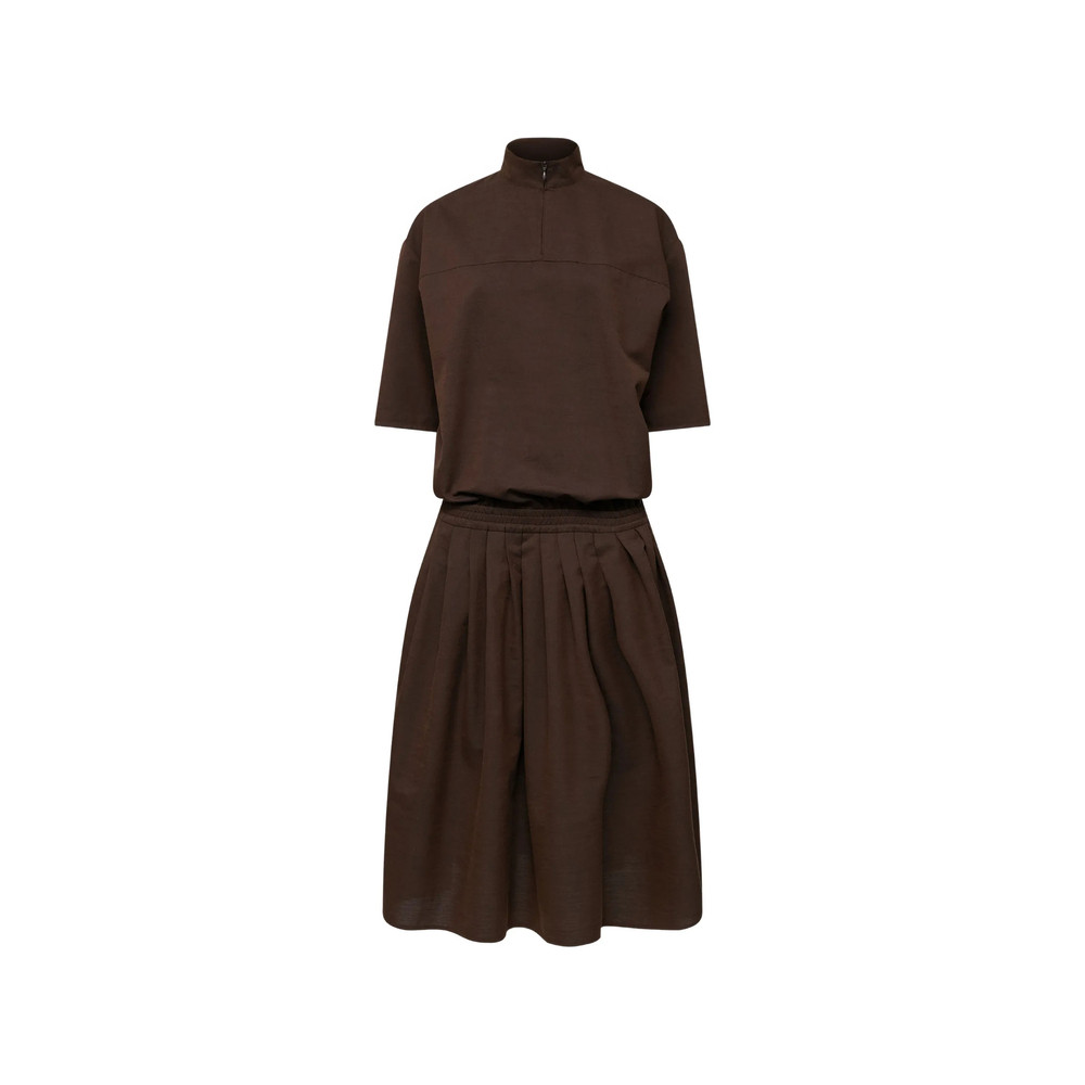 Mm6 Maison Margiela Wool Shirting Shirt-dress