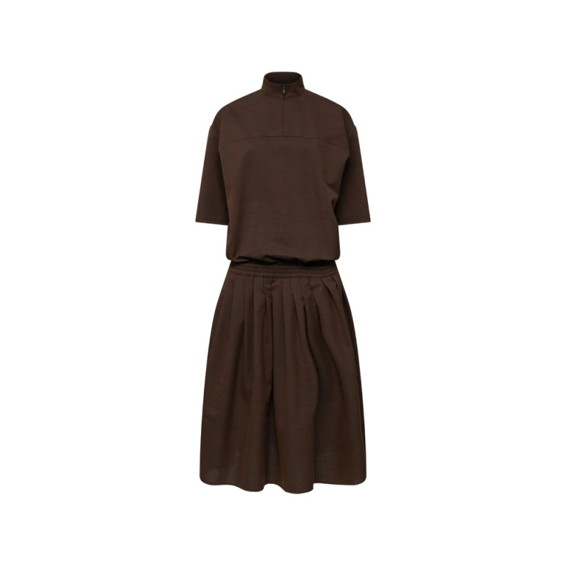 Mm6 Maison Margiela Wool Shirting Shirt-dress
