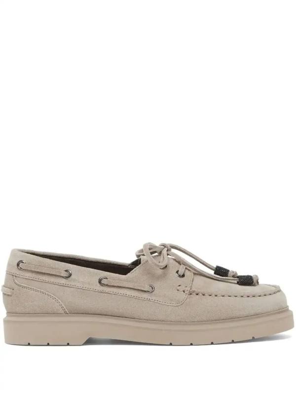 Monili-chain Boat shoes