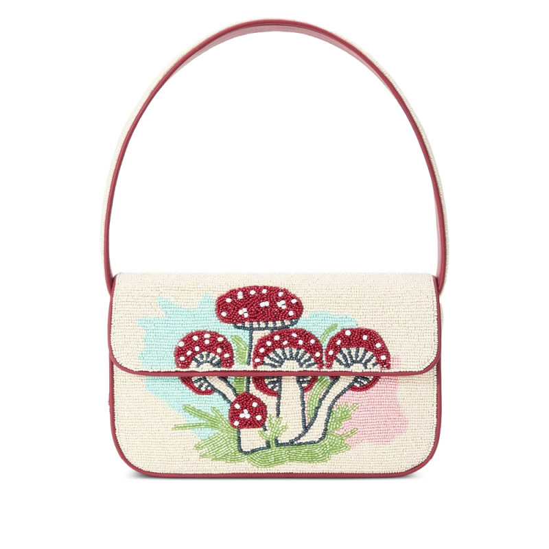 Staud Tommy Beaded Mushroom Tote Bag