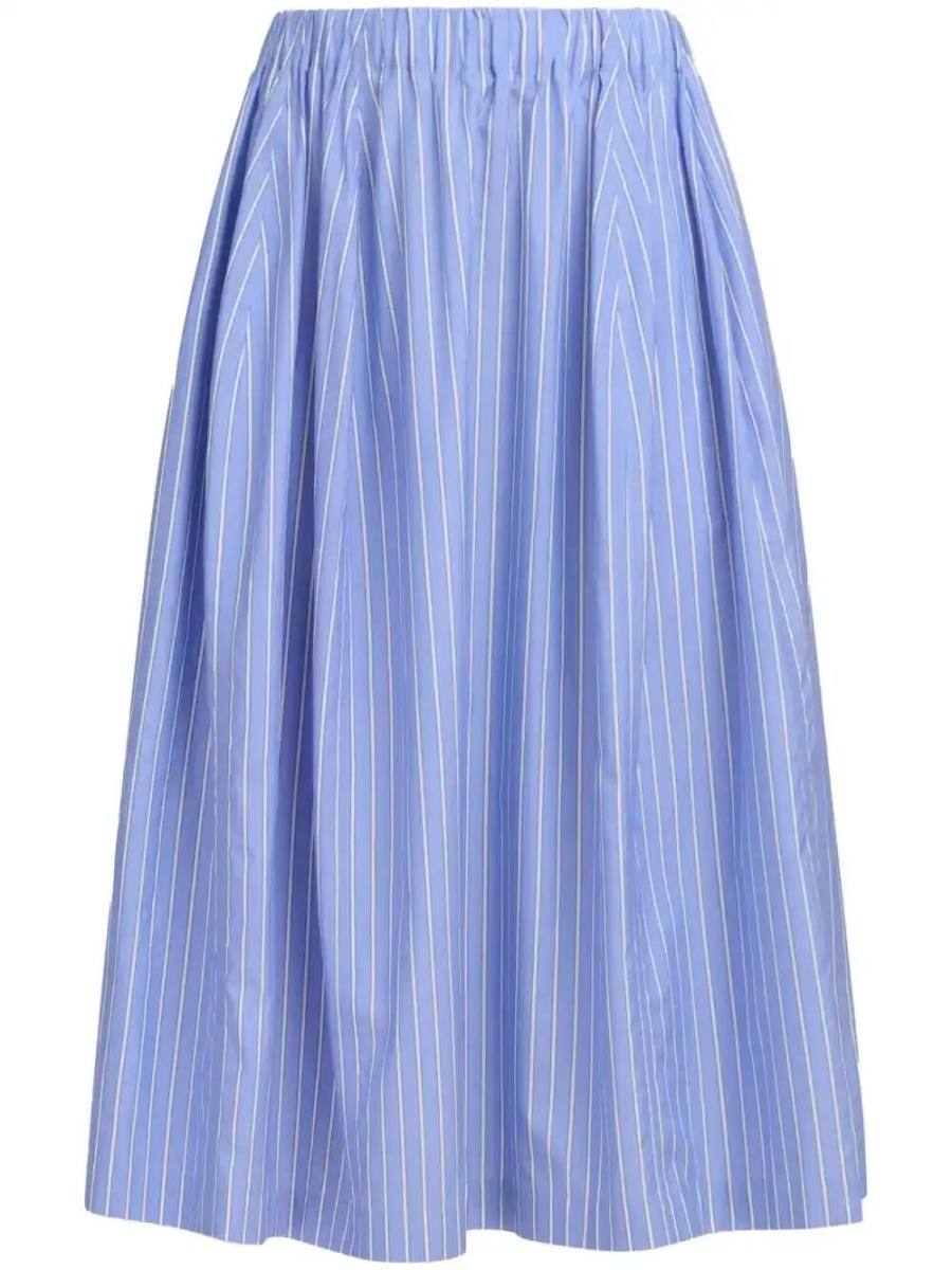 striped midi skirt
