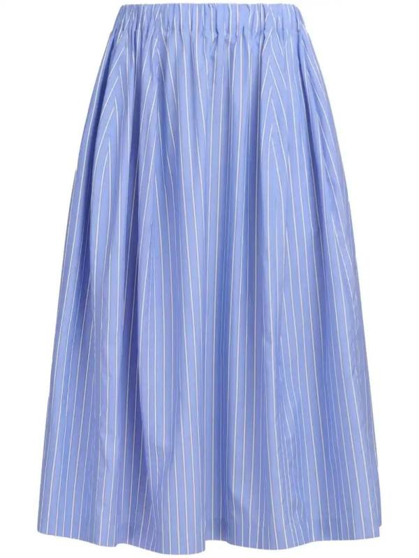 striped midi skirt