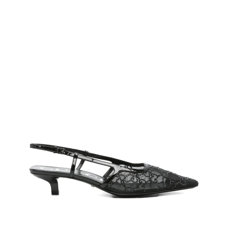 Gucci 35mm Embellished Slingback Heeled Pumps