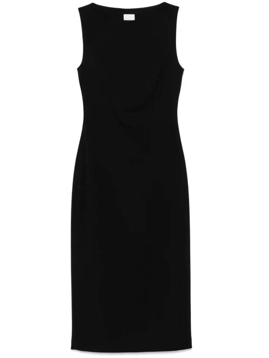 crepe midi dress