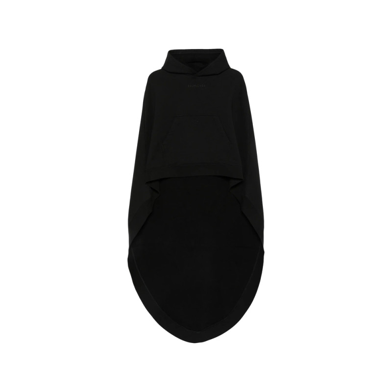 Balenciaga Oversized Asymmetric Hooded Cape