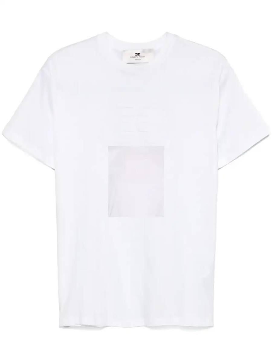 logo-embossed T-shirt