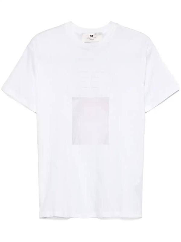 logo-embossed T-shirt