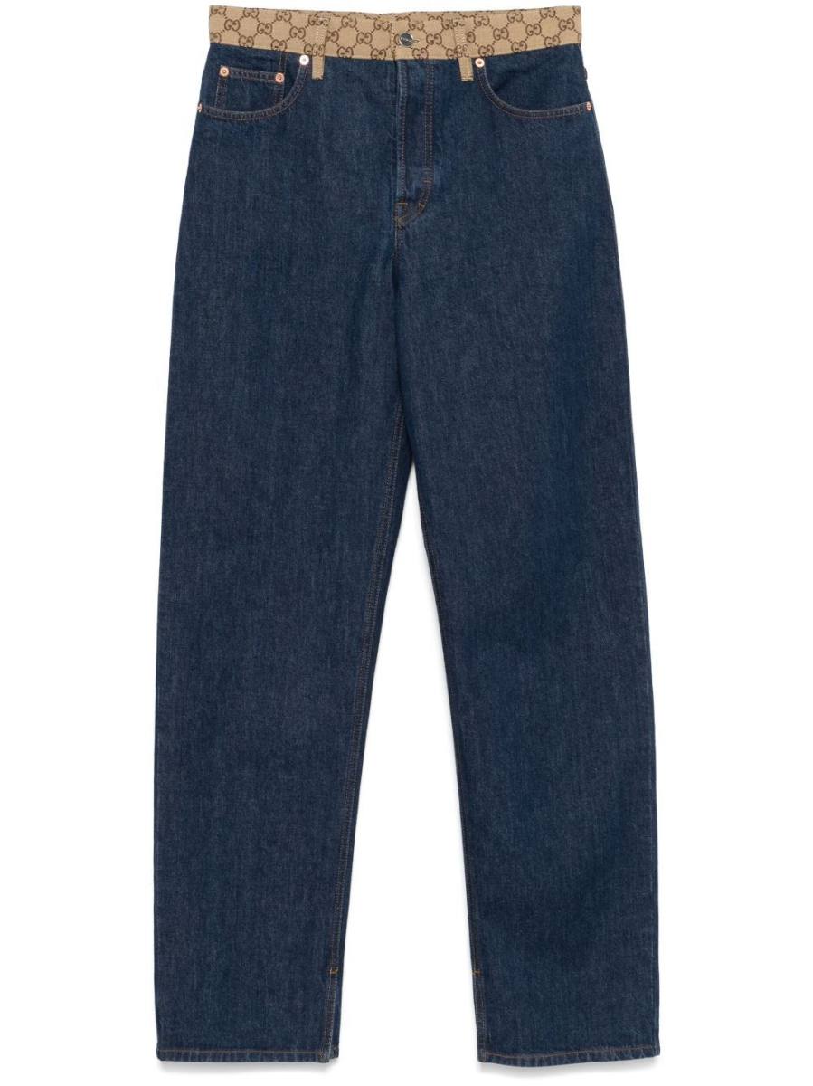 GG canvas jeans