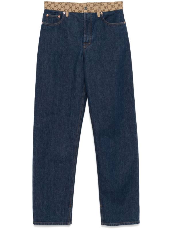 GG canvas jeans