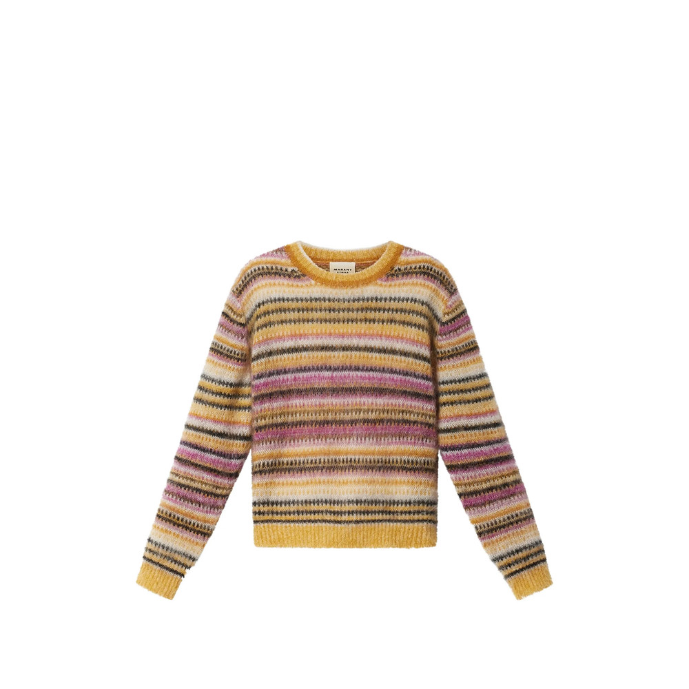 Marant Étoile Morine Striped Brushed-knit Jumper