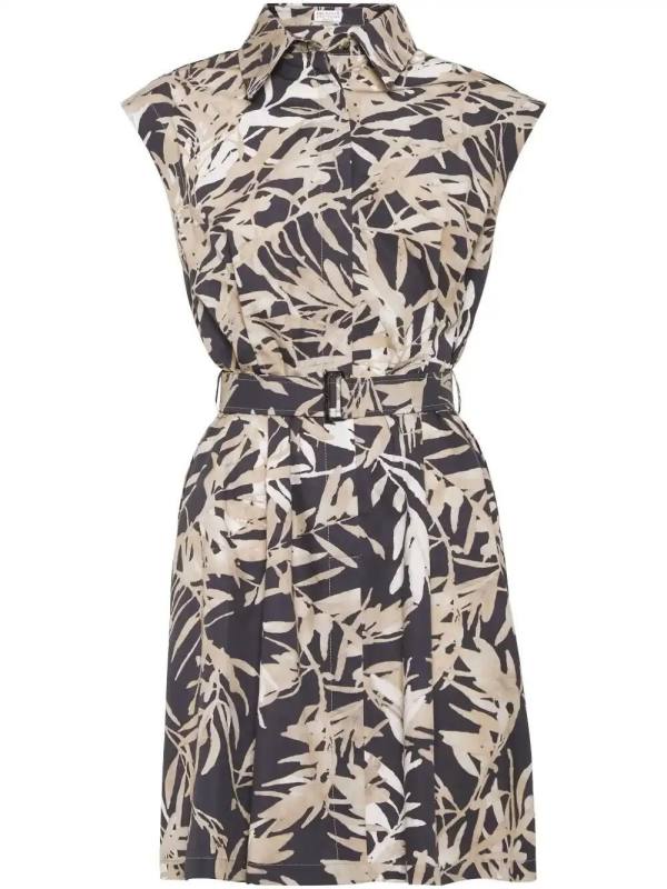 abstract-print mini dress