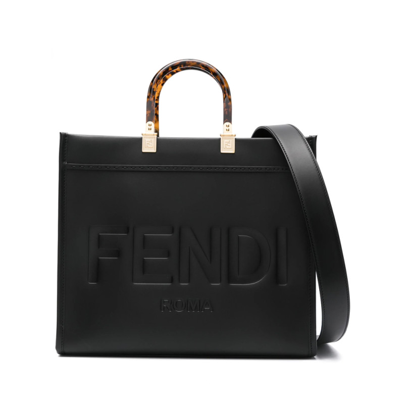 Fendi Sunshine Logo-debossed Tote
