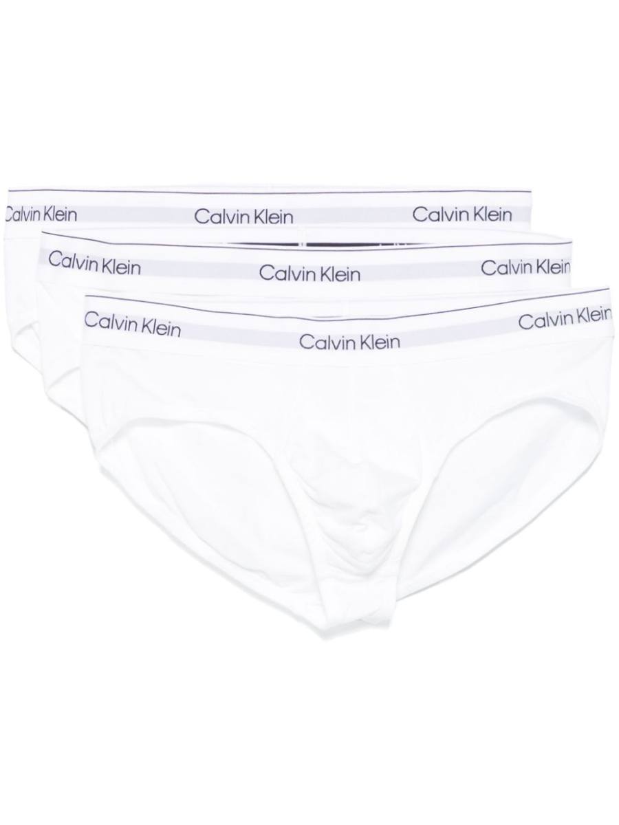 logo-waistband cotton briefs (pack of three)