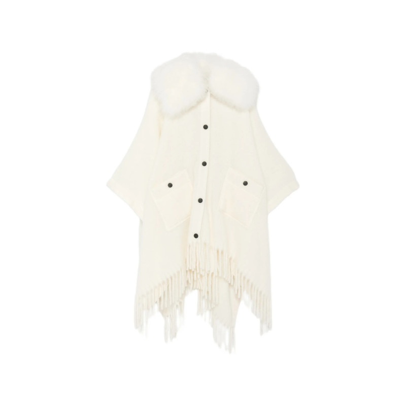 Moncler Grenoble Fringed Cape