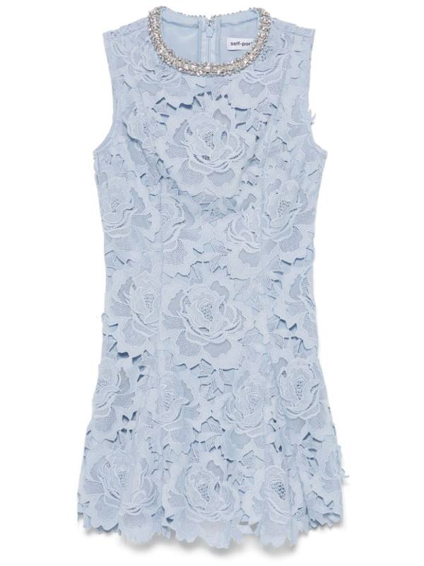 Flower lace mini dress