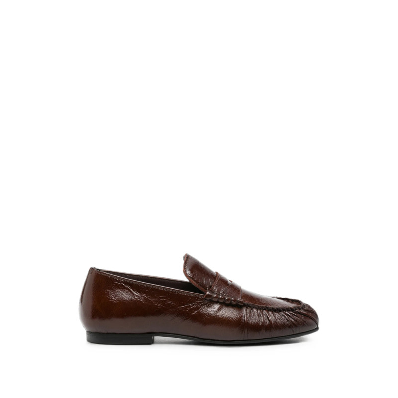 Alohas Ruched Penny-slot Loafers