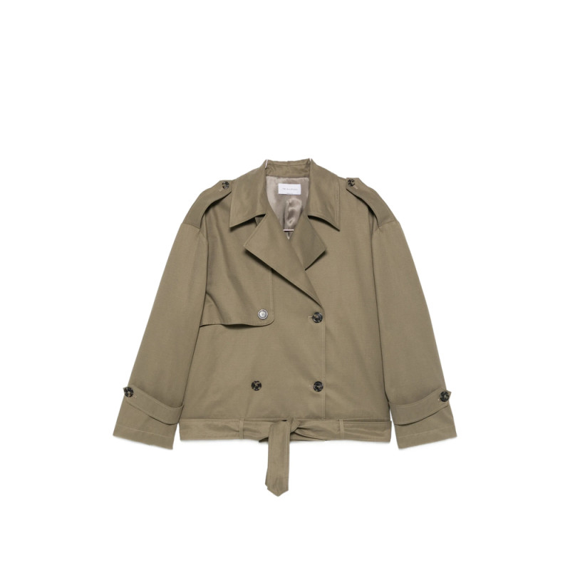 The Nina Studio Double-breasted Belted Jacket