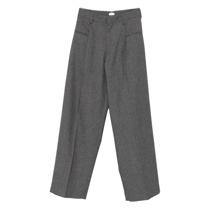 Covert Pleat-detail Trousers
