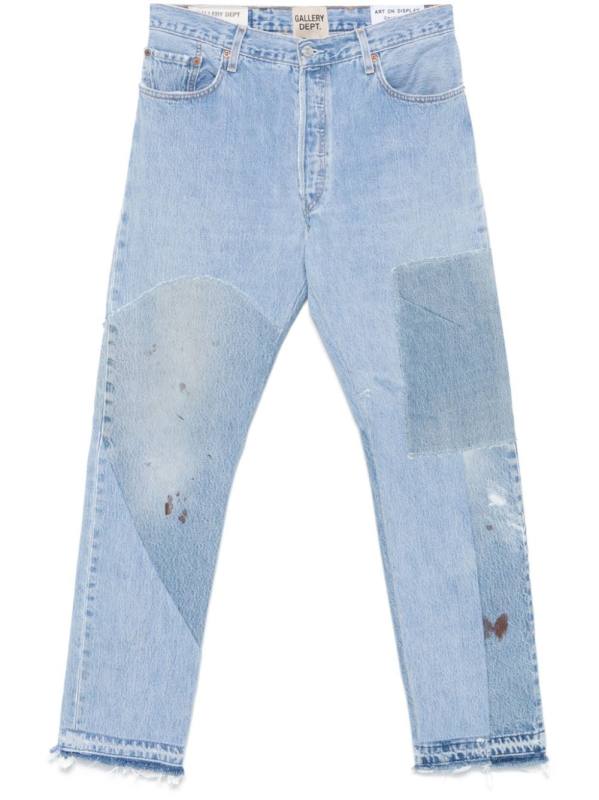 patchwork-detail jeans