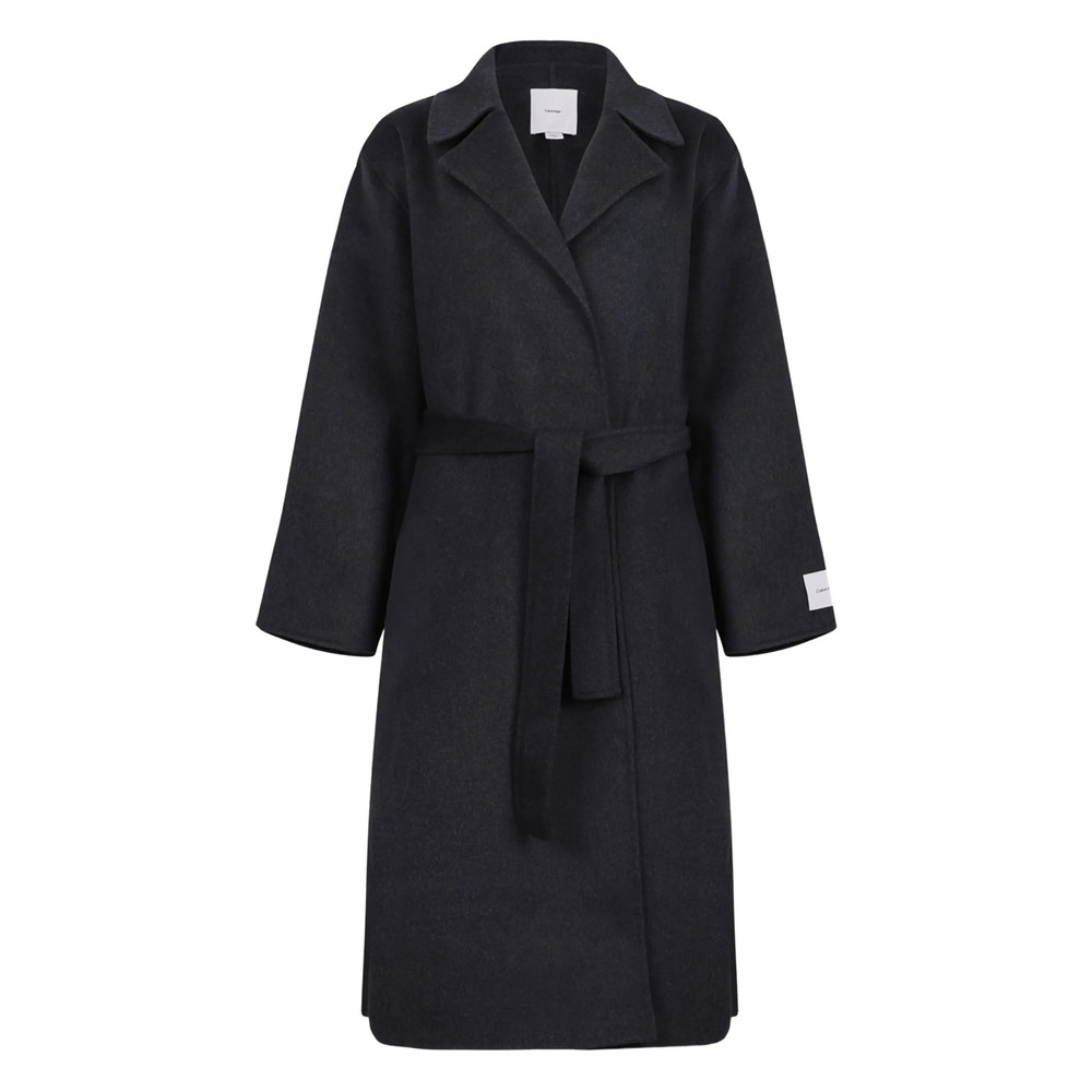 Calvin Klein Wool-blend Belted Coat