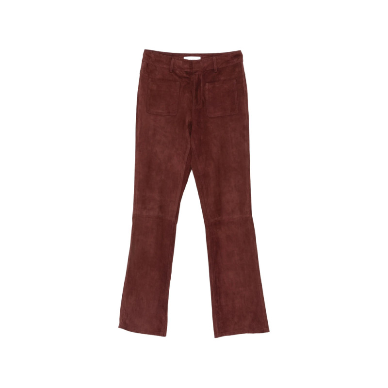 Ba & sh Suede Flared Trousers