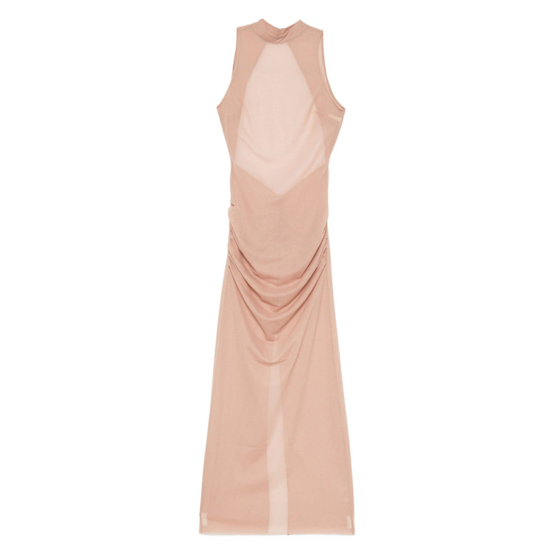 Sir. Gathered-detail Mock-neck Maxi Dress