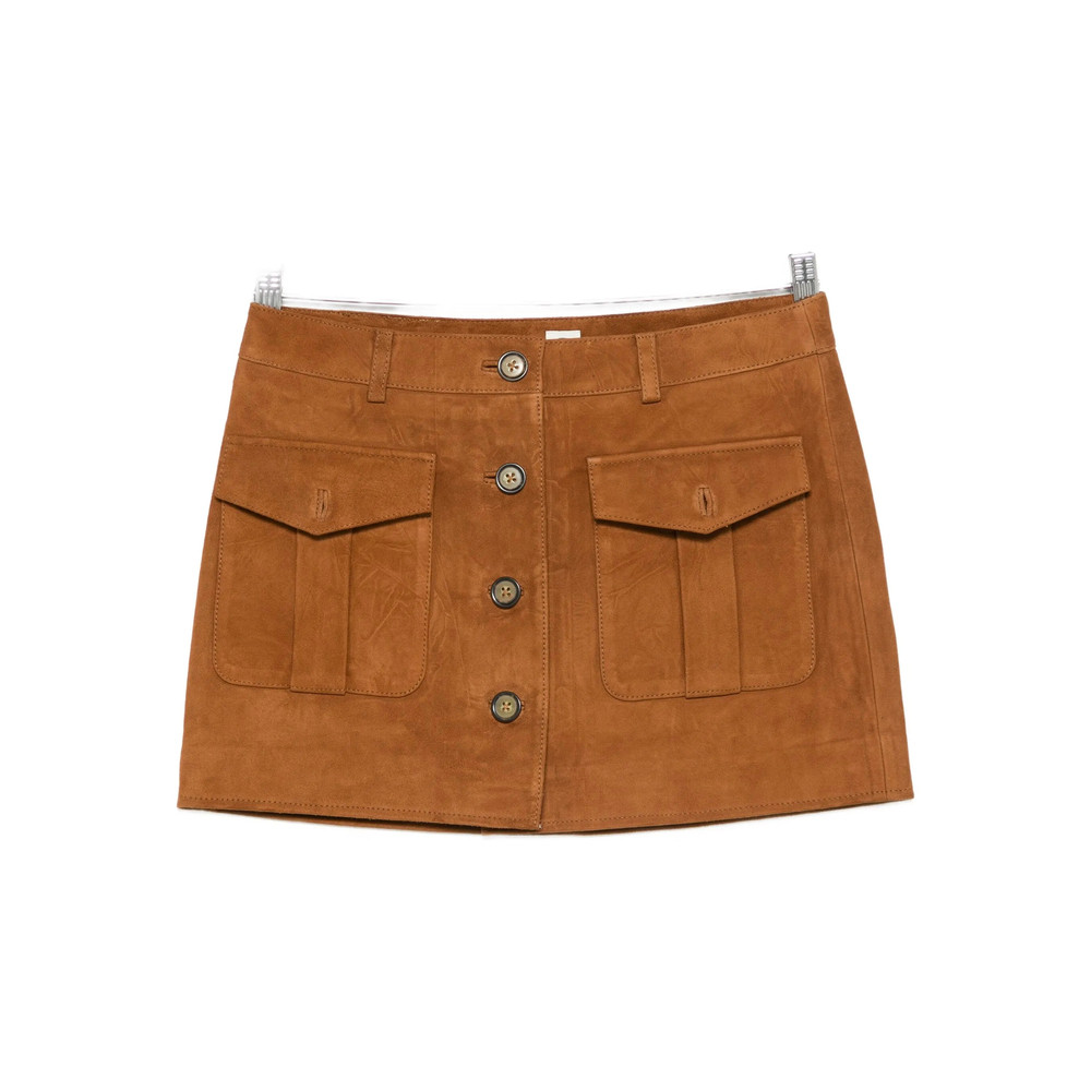 The Garment Flap-pocket Mini Skirt