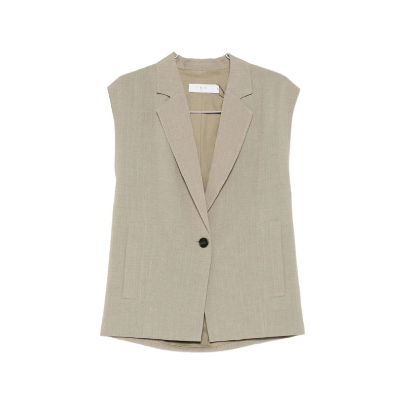 Iro Button Sleeveless Vest