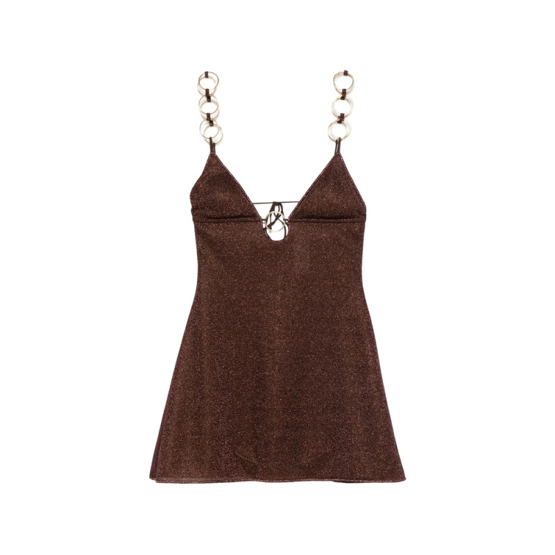 Oséree Lumière Ring-detail Mini Dress