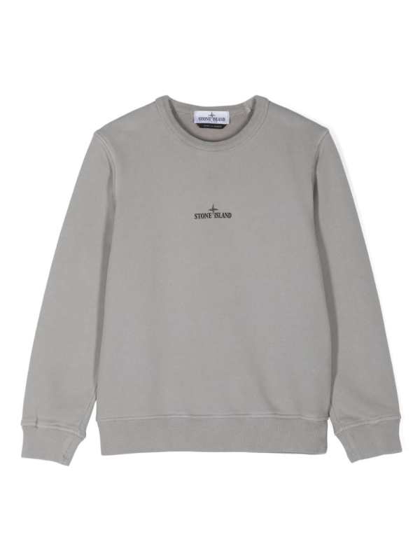 logo-print organic-cotton sweatshirt